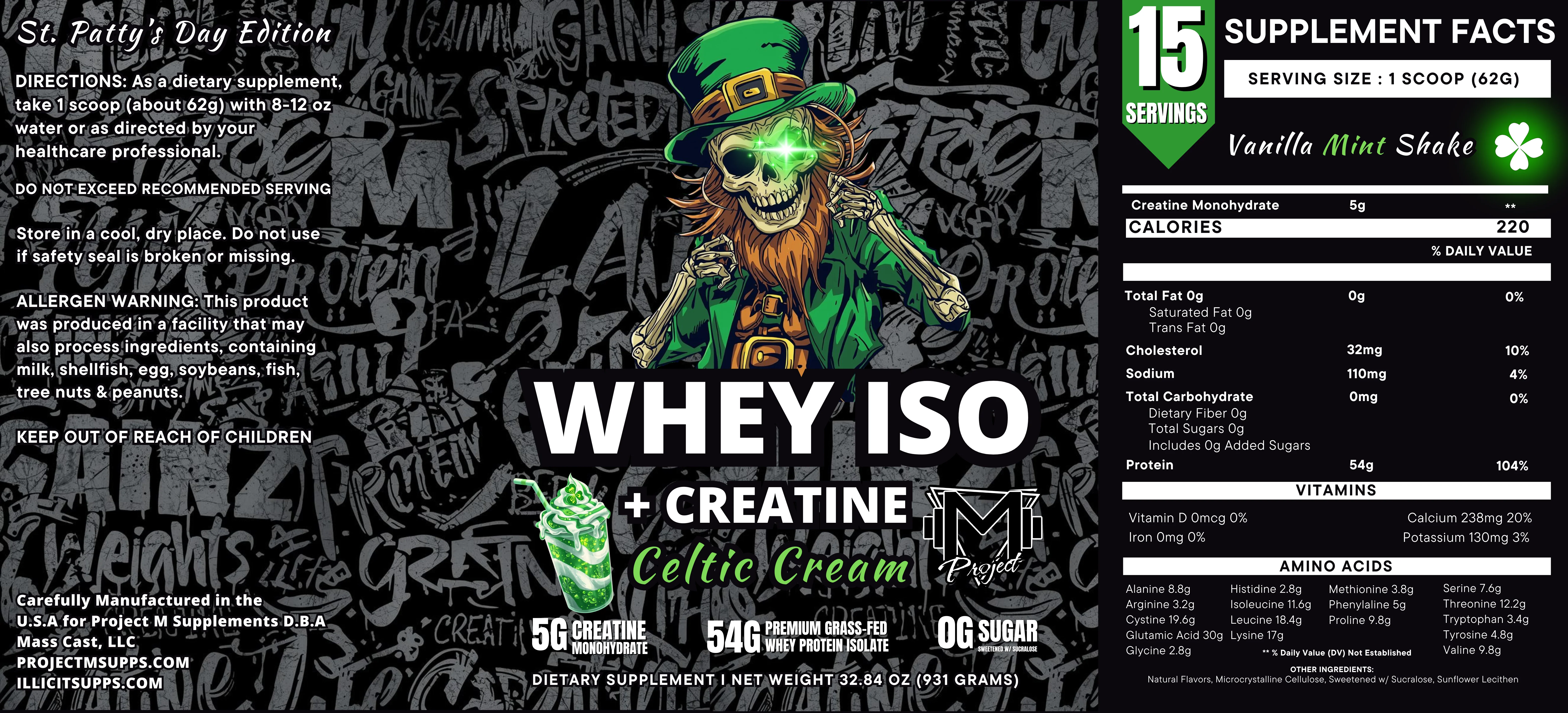 Whey Iso + Creatine 54G Protein/Scoop by Project M - Image 4